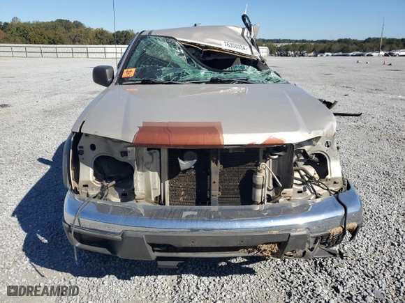 2005 Chevrolet Colorado 1SF LS Z71 with VIN 1GCDT136158147435, listed as a Copart auction lot 76350334 with 0 mi miles and Salvage Title. Bid and sale history available at carsss.com. Image 5.
