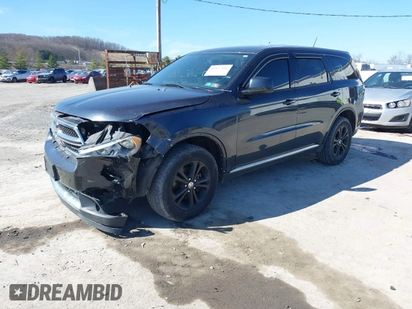 2013 Dodge Durango SXT with VIN 1C4RDJAG2DC530407, listed as a IAAI auction lot 41837441 with 133,375 mi miles and . Bid and sale history available at DreamBid. Image 2.