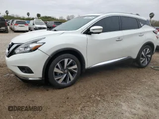 2017 Nissan Murano S with VIN 5N1AZ2MH1HN154572, listed as a Copart auction lot 45480175 with 124,804 mi miles and Salvage Title. Bid and sale history available at DreamBid. Image 1.
