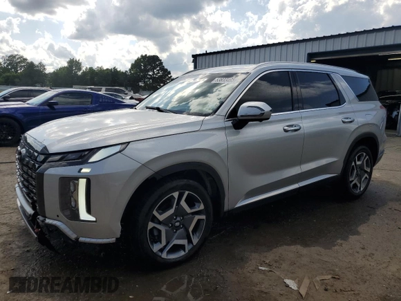 2024 Hyundai Palisade Limited z VIN KM8R54GE5RU673112, wystawiony jako Copart lot #53833465 z przebiegiem 49 108 mil mil oraz Szkoda całkowita • Salvage title. Historia ofert i sprzedaży dostępna na DreamBid. Obrazek 1.