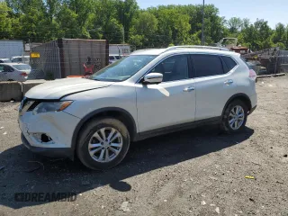 2016 Nissan Rogue SV z VIN KNMAT2MV4GP619571, wystawiony jako Copart lot #58815025 z przebiegiem 72 987 mil mil oraz Szkoda całkowita • Salvage title. Historia ofert i sprzedaży dostępna na DreamBid. Obrazek 1.
