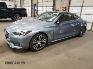2018 Infiniti Q60 3.0t LUXE with VIN JN1EV7EL8JM391124, listed as a Copart auction lot 53122135 with 97,314 mi miles and Salvage Title. Bid and sale history available at carsss.com. Image 1.