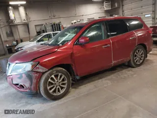 2015 Nissan Pathfinder S with VIN 5N1AR2MM6FC601354, listed as a IAAI auction lot 41254526 with 149,596 mi miles. Bid and sale history available at carsss.com. Image 2.