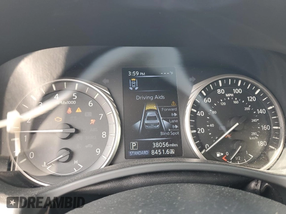 2021 Infiniti Q50 Luxe z VIN JN1EV7BP9MM700840, wystawiony jako Copart lot #51278255 z przebiegiem 38 056 mil mil oraz Szkoda całkowita • Salvage title. Historia ofert i sprzedaży dostępna na DreamBid. Obrazek 9.