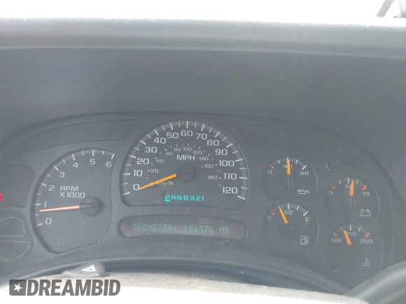 2005 Chevrolet Silverado 1500 LS with VIN 1GCEK19T65Z194720, listed as a IAAI auction lot 42157104 with 156,376 mi miles. Bid and sale history available at carsss.com. Image 7.