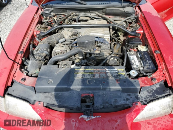 1994 Ford Mustang z VIN 1FALP45T8RF222210, wystawiony jako Copart lot #57105355 z przebiegiem 49 716 mil mil oraz Czysty tytuł • Clean title. Historia ofert i sprzedaży dostępna na DreamBid. Obrazek 11.
