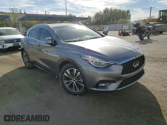 2019 Infiniti QX30 Essential with VIN SJKCH5CP5KA010822, listed as a Copart auction lot 75909634 with 33,563 mi miles and Salvage title. Bid and sale history available at DreamBid. Image 10.