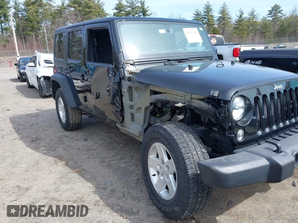 2017 Jeep Wrangler Unlimited Sport with VIN 1C4BJWDG4HL538582, listed as a IAAI auction lot 41921436 with 32,006 mi miles. Bid and sale history available at carsss.com. Image 6.