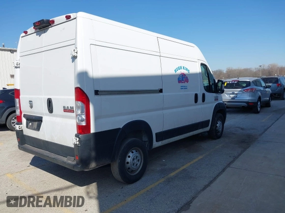 2020 Ram ProMaster Cargo with VIN 3C6TRVBG6LE114033, listed as a IAAI auction lot 41785590 with 116,981 mi miles and . Bid and sale history available at DreamBid. Image 4.