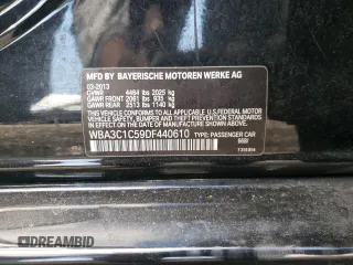 2013 BMW 3 Series 328i with VIN WBA3C1C59DF440610, listed as a Copart auction lot 55068545 with 136,702 mi miles and Salvage Title. Bid and sale history available at carsss.com. Image 12.