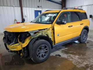 2023 Ford Bronco Sport Big Bend with VIN 3FMCR9B66PRD69203, listed as a Copart auction lot 60725785 with 24,096 mi miles and Salvage title. Bid and sale history available at DreamBid. Image 1.