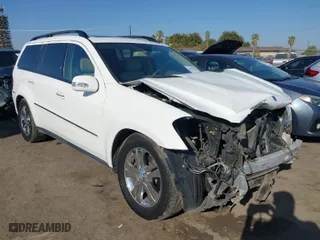 2007 Mercedes-Benz GL-Class with VIN 4JGBF71E57A155802, listed as a IAAI auction lot 40797028 with 213,075 mi miles. Bid and sale history available at carsss.com. Image 1.