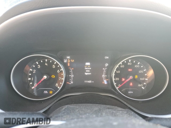2018 Jeep Compass Limited with VIN 3C4NJCCB6JT318579, listed as a Copart auction lot 49545075 with 111,423 mi miles and Salvage Title. Bid and sale history available at carsss.com. Image 9.