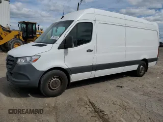 2021 Mercedes-Benz Sprinter Cargo with VIN W1Y4ECHY1MT070055, listed as a Copart auction lot 76815204 with 76,282 mi miles and Salvage Title. Bid and sale history available at carsss.com. Image 1.