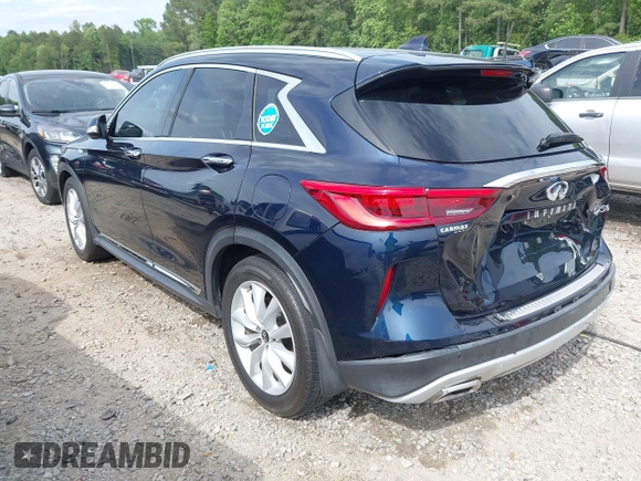 2019 Infiniti QX50 Essential with VIN 3PCAJ5M12KF118394, listed as a IAAI auction lot 42210552 with 98,068 mi miles and . Bid and sale history available at DreamBid. Image 3.