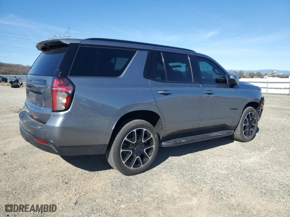 2021 Chevrolet Tahoe RST with VIN 1GNSKRKD0MR422236, listed as a Copart auction lot 46718125 with 39,960 mi miles and Salvage Title. Bid and sale history available at carsss.com. Image 3.