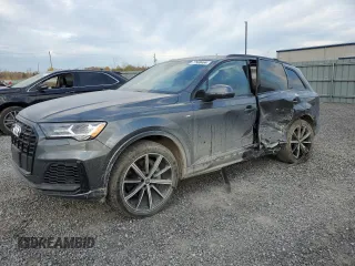 2022 Audi Q7 Komfort with VIN WA1BXBF78ND007843, listed as a Copart auction lot 77568464 with 44,041 mi miles and Salvage Title. Bid and sale history available at carsss.com. Image 1.