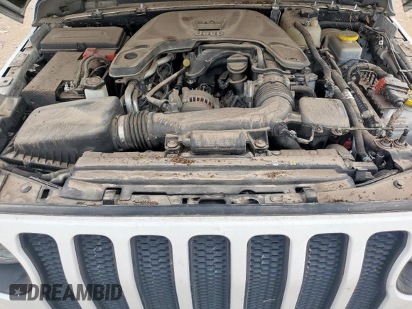 2018 Jeep Wrangler Unlimited Sahara with VIN 1C4HJXEG6JW294419, listed as a Copart auction lot 64219385 with Not provided miles and Salvage title. Bid and sale history available at DreamBid. Image 11.