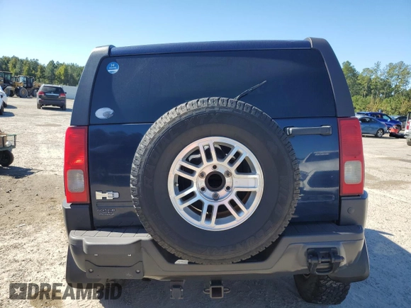 2007 Hummer H3 SUV with VIN 5GTDN13E278152219, listed as a Copart auction lot 76464864 with 205,112 mi miles and Salvage Title. Bid and sale history available at DreamBid. Image 6.
