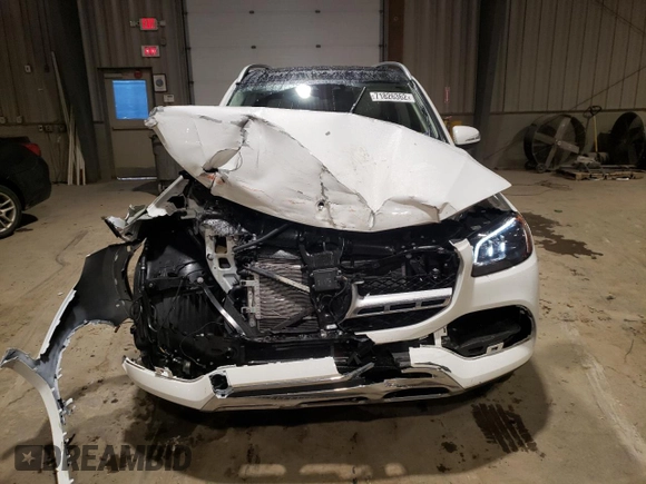 2022 Mercedes-Benz GLS with VIN 4JGFF5KE3NA743019, listed as a Copart auction lot 71826362 with 7,993 mi miles. Bid and sale history available at carsss.com. Image 5.