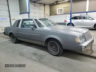 1987 Buick Regal with VIN 1G4GM11Y8HP404224, listed as a Copart auction lot 81828764 with 74,368 mi miles and Salvage Title. Bid and sale history available at DreamBid. Image 4.