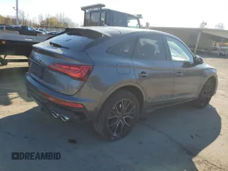 2023 Audi SQ5 Sportback Prestige with VIN WA134AFY0P2040785, listed as a Copart auction lot 77425304 with 22,996 mi miles and Salvage Title. Bid and sale history available at DreamBid. Image 3.