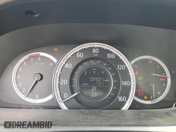 2015 Honda Accord EX-L with VIN 1HGCR2F86FA155989, listed as a Copart auction lot 54926515 with 94,021 mi miles and Clean title. Bid and sale history available at DreamBid. Image 9.