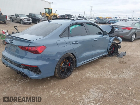 2024 Audi RS 3 z VIN WUAG4DGY8RA901259, wystawiony jako IAAI lot #41959150 z przebiegiem 13 414 mil mil oraz . Historia ofert i sprzedaży dostępna na DreamBid. Obrazek 4.