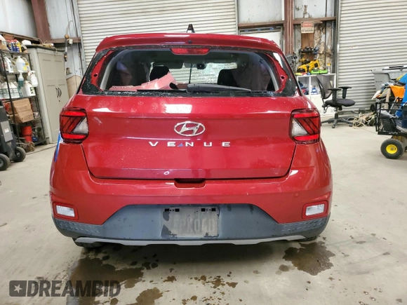 2021 Hyundai Venue SE with VIN KMHRB8A39MU108670, listed as a Copart auction lot 50427805 with 76,678 mi miles and Salvage Title. Bid and sale history available at DreamBid. Image 6.