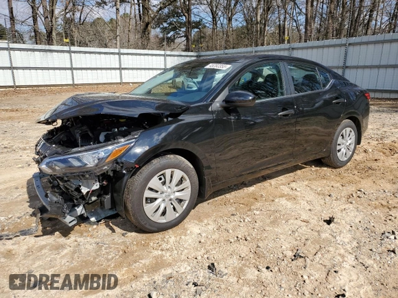 2025 Nissan Sentra S with VIN 3N1AB8BV2SY249854, listed as a Copart auction lot 45282355 with 4,124 mi miles and Salvage Title. Bid and sale history available at DreamBid. Image 1.