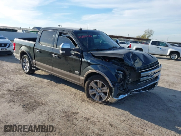 2019 Ford F-150 XL with VIN 1FTEW1E42KFD00404, listed as a IAAI auction lot 41252733 with 87,221 mi miles. Bid and sale history available at carsss.com. Image 1.