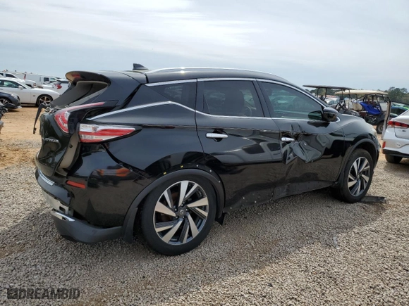 2017 Nissan Murano Platinum with VIN 5N1AZ2MG2HN124701, listed as a Copart auction lot 50775785 with 132,542 mi miles and Salvage Title. Bid and sale history available at carsss.com. Image 3.