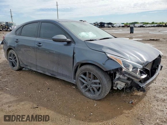 2021 Kia Forte LXS with VIN 3KPF24ADXME284537, listed as a Copart auction lot 58533165 with 70,745 mi miles and Salvage title. Bid and sale history available at DreamBid. Image 4.
