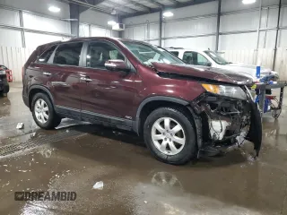 2013 Kia Sorento LX with VIN 5XYKTDA69DG397718, listed as a Copart auction lot 47361555 with 99,280 mi miles and Salvage Title. Bid and sale history available at carsss.com. Image 4.