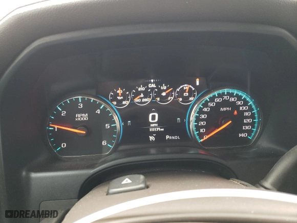 2018 GMC Sierra 1500 Denali with VIN 3GTU2PEJ5JG415429, listed as a Copart auction lot 46312325 with 111,171 mi miles and Salvage Title. Bid and sale history available at carsss.com. Image 9.
