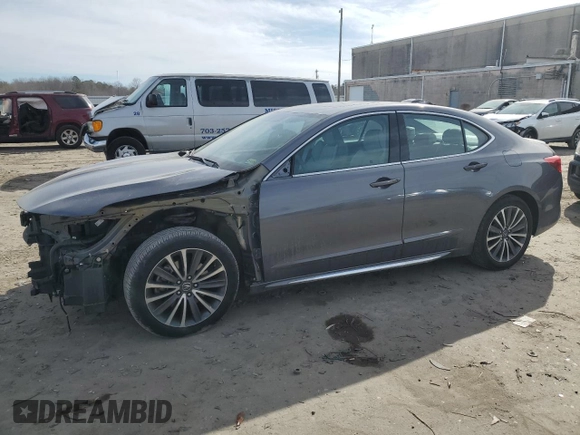 2018 Acura TLX Advance with VIN 19UUB3F7XJA006760, listed as a Copart auction lot 43047455 with 30,299 mi miles and Salvage title. Bid and sale history available at DreamBid. Image 1.