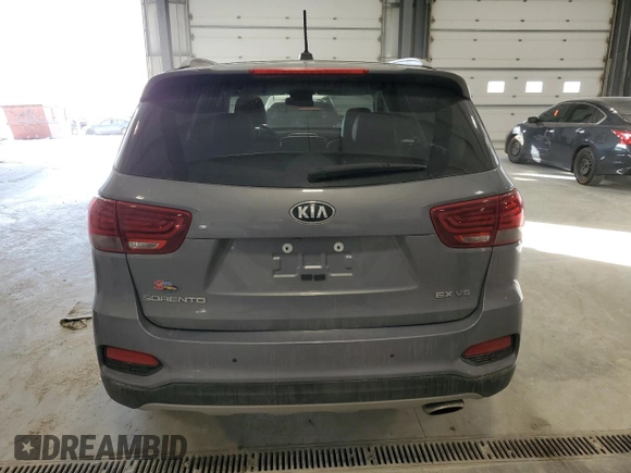 2020 Kia Sorento EX V6 with VIN 5XYPH4A54LG705925, listed as a Copart auction lot 85706494 with 42,844 mi miles and Salvage Title. Bid and sale history available at carsss.com. Image 6.