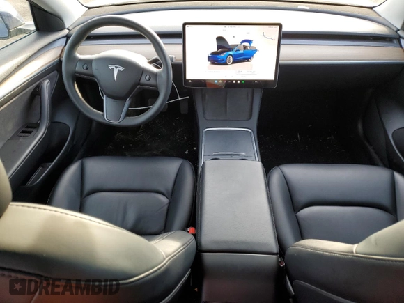 2023 Tesla Model 3 with VIN 5YJ3E1EA3PF448380, listed as a Copart auction lot 48623325 with 37,468 mi miles and Salvage Title. Bid and sale history available at DreamBid. Image 8.