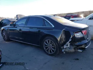2013 Audi A8 L 3.0L with VIN WAURGAFD2DN008190, listed as a Copart auction lot 43369565 with 0 mi miles and Salvage Title. Bid and sale history available at carsss.com. Image 2.