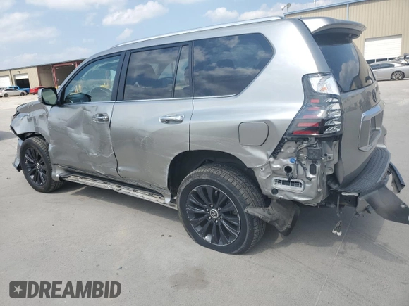 2023 Lexus GX with VIN JTJAM7BX8P5360879, listed as a Copart auction lot 53473455 with 34,359 mi miles and Salvage Title. Bid and sale history available at carsss.com. Image 2.