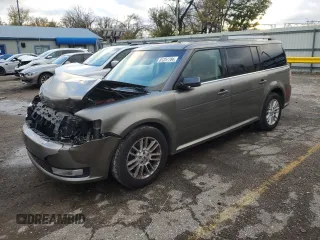 2013 Ford Flex SEL with VIN 2FMHK6C81DBD23085, listed as a Copart auction lot 81257784 with 145,663 mi miles and Salvage Title. Bid and sale history available at carsss.com. Image 1.
