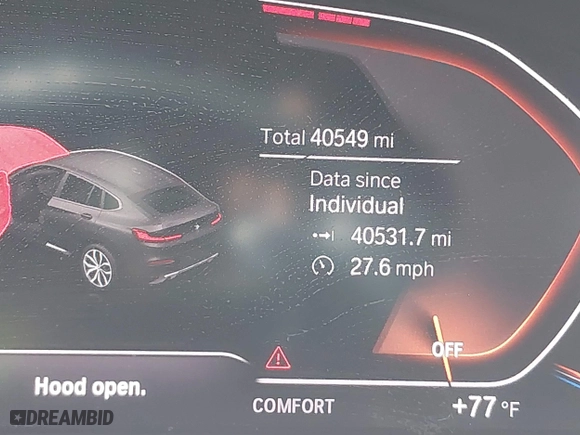 2020 BMW X4 xDrive30i with VIN 5UX2V1C07LLE67741, listed as a IAAI auction lot 41744018 with 40,549 mi miles. Bid and sale history available at carsss.com. Image 7.