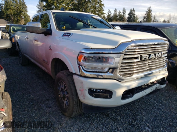 2021 Ram 2500 Laramie with VIN 3C6UR5KL7MG543611, listed as a Copart auction lot 42820715 with 53,004 mi miles and Salvage title. Bid and sale history available at DreamBid. Image 4.