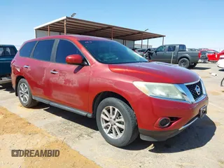 2013 Nissan Pathfinder SV with VIN 5N1AR2MN0DC604756, listed as a IAAI auction lot 41743941 with 87,143 mi miles. Bid and sale history available at carsss.com. Image 1.