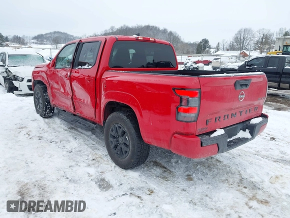 2022 Nissan Frontier SV with VIN 1N6ED1EK6NN691214, listed as a IAAI auction lot 41278521 with 55,510 mi miles and . Bid and sale history available at DreamBid. Image 3.