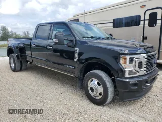 2022 Ford F-350 XL with VIN 1FT8W3DT3NEF75727, listed as a Copart auction lot 47227425 with 9,156 mi miles and Salvage title. Bid and sale history available at DreamBid. Image 4.