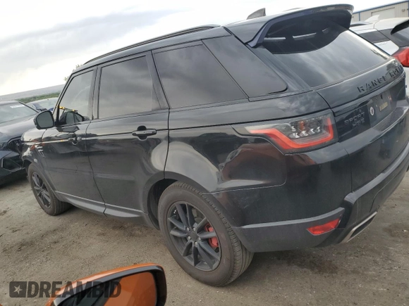 2018 Land Rover Range Rover Sport SE with VIN SALWG2RK6JA697037, listed as a Copart auction lot 59331374 with 85,124 mi miles and Salvage Title. Bid and sale history available at DreamBid. Image 2.