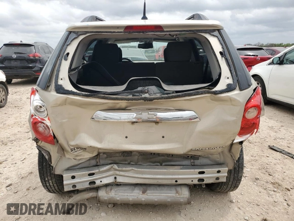 2011 Chevrolet Equinox 1LT with VIN 2GNALDEC6B1260617, listed as a Copart auction lot 50735655 with 148,339 mi miles and Salvage Title. Bid and sale history available at DreamBid. Image 6.