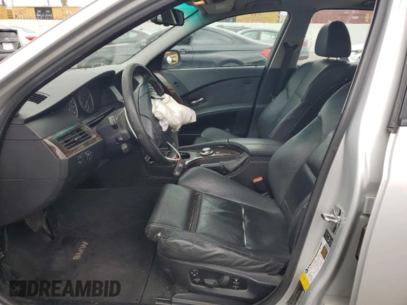 2006 BMW 5 Series 530i with VIN WBANE73546CM42338, listed as a Copart auction lot 50972655 with 133,483 mi miles and Salvage Title. Bid and sale history available at carsss.com. Image 7.