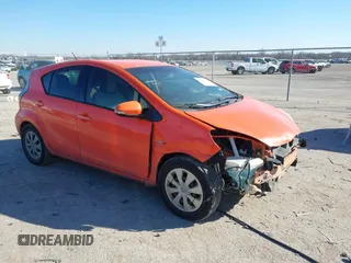 2012 Toyota Prius c One with VIN JTDKDTB36C1021505, listed as a IAAI auction lot 41365968 with 197,796 mi miles. Bid and sale history available at carsss.com. Image 1.